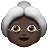Old Woman: Dark Skin Tone