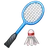 बैडमिंटन रैकेट और शटलकॉक