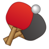 Tenis de mesa paleta y pelota Emoji 🏓 image - Emojidex style
