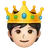 Person With Crown: Light Skin Tone