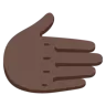 Rightwards Hand: Dark Skin Tone Emoji 🫱🏿 image - Google Noto Color style