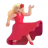 Woman Dancing: Medium-Light Skin Tone