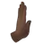 Rightwards Pushing Hand: Dark Skin Tone