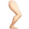 Leg: Light Skin Tone Emoji 🦵🏻 image - Apple style