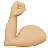 Flexed Biceps: Medium-Light Skin Tone