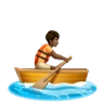 Person Rowing Boat: Medium-Dark Skin Tone Emoji 🚣🏾 image - Huawei Harmony OS style