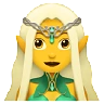 Woman Elf Emoji 🧝‍♀️ image - Apple style