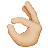 Ok Hand: Medium-Light Skin Tone