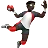 Man Playing Handball: Dark Skin Tone