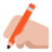 Writing Hand: Medium-Light Skin Tone