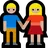 Woman And Man Holding Hands: Medium-Light Skin Tone