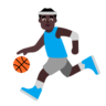 Man Bouncing Ball: Dark Skin Tone Emoji ⛹🏿‍♂️ image - Microsoft Classic 2D style