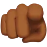 Index Pointing At The Viewer: Medium-Dark Skin Tone Emoji 🫵🏾 image - Apple style