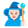 Woman Mage: Light Skin Tone Emoji 🧙🏻‍♀️ image - Microsoft Classic 2D style