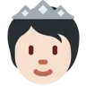 Person With Crown: Light Skin Tone Emoji 🫅🏻 image - Twitter / X (Twemoji) style