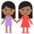 Women Holding Hands: Medium-Dark Skin Tone