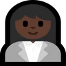 Woman Office Worker: Dark Skin Tone Emoji 👩🏿‍💼 image - Microsoft Windows 10 Segoe UI Emoji style