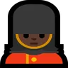 Woman Guard: Dark Skin Tone Emoji 💂🏿‍♀️ image - Microsoft Windows 10 Segoe UI Emoji style