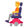 Person In Motorized Wheelchair Emoji 🧑‍🦼 image - Microsoft Classic 2D style