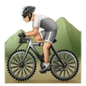 Person Mountain Biking: Medium-Light Skin Tone Emoji 🚵🏼 image - Huawei Harmony OS style