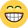 미소 짓는 얼굴로 웃기는 얼굴 Emoji 😁 image - Skype style