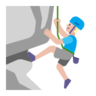 Man Climbing: Medium-Light Skin Tone Emoji 🧗🏼‍♂️ image - Microsoft Classic 2D style