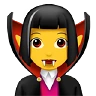 Woman Vampire Emoji 🧛‍♀️ image - Apple style