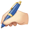 Writing Hand: Light Skin Tone Emoji ✍🏻 image - WhatsApp style