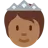 Person With Crown: Medium-Dark Skin Tone