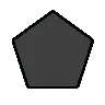 Black Pentagon ⬟ image - OpenMoji style