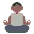 Person In Lotus Position: Medium-Dark Skin Tone