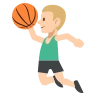 Person Bouncing Ball: Medium-Light Skin Tone Emoji ⛹🏼 image - EmojiTwo style