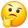 Thinking Face Emoji 🤔 image - Samsung style