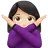 Woman Gesturing No: Light Skin Tone