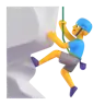 Man Climbing Emoji 🧗‍♂️ image - Microsoft 3D Fluent style
