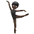 Ballet Dancer: Dark Skin Tone