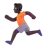 Person Running: Dark Skin Tone