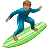 Man Surfing: Medium Skin Tone