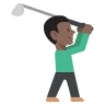 Person Golfing: Dark Skin Tone Emoji 🏌🏿 image - EmojiTwo style