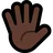 Hand With Fingers Splayed: Dark Skin Tone