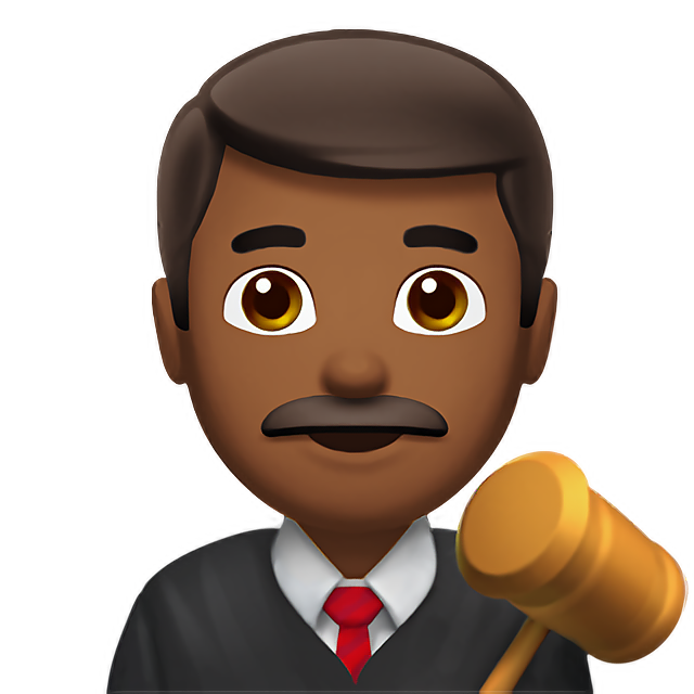 Man Judge: Medium-Dark Skin Tone