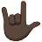 Love-You Gesture: Dark Skin Tone