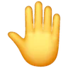 ยกมือขึ้น Emoji 🤚 image - Samsung style