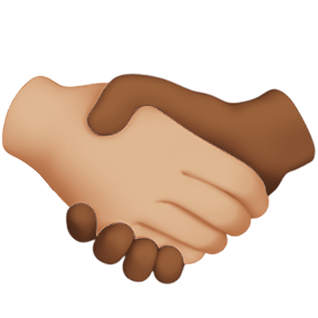 Handshake: Medium-Light Skin Tone, Medium-Dark Skin Tone