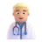 Man Health Worker: Medium-Light Skin Tone
