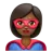 Woman Superhero: Medium-Dark Skin Tone