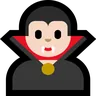 Vampire: Light Skin Tone Emoji 🧛🏻 image - Microsoft Windows 10 Segoe UI Emoji style