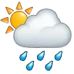 雨云后的白色太阳