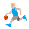 Man Bouncing Ball: Medium-Light Skin Tone Emoji ⛹🏼‍♂️ image - Microsoft Classic 2D style