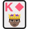 Carta da gioco King of Diamonds 🃎 image - EmojiTwo style